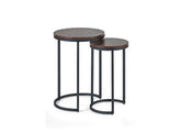 Tribeca Round Walnut Nest - 1